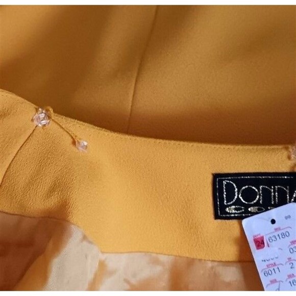 Vtg Donna Vinci Couture Suit 3 Pc Long Skirt 18 Evening Church Gold New w/Tags - Picture 16 of 16